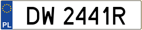 Trailer License Plate